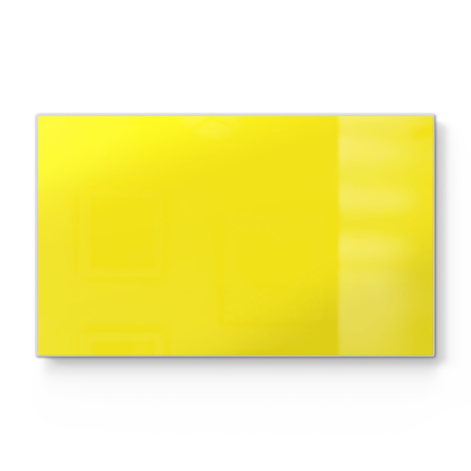 DEQORI Schneidebrett 'Unifarben - Gelb', Glas, Platte Frühstücksbrett Schneideplatte
