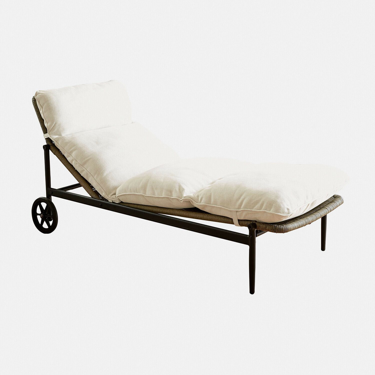 Mirabeau Gartenliege Lounger Langforda braun/creme