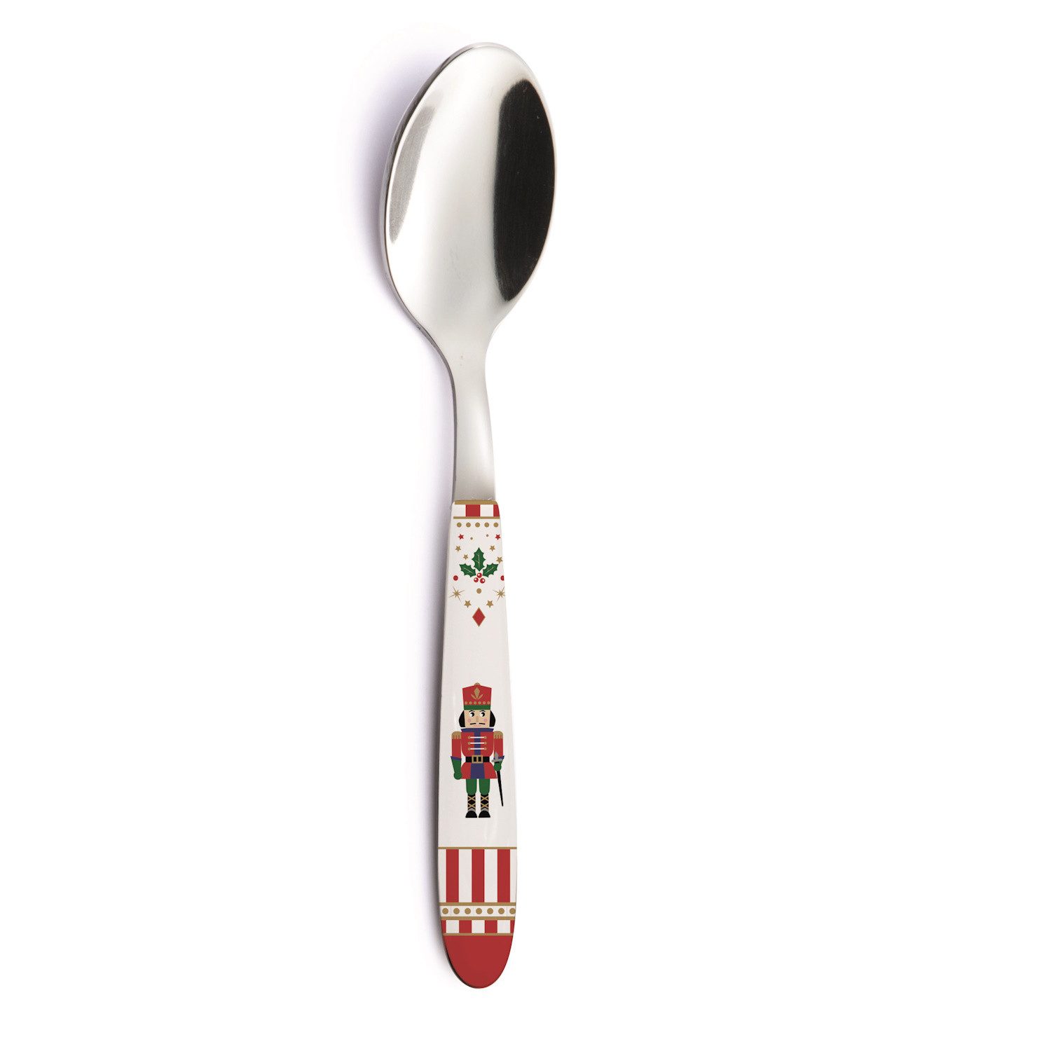 EasyLife Suppenlöffel Nutcracker, Spülmaschinengeeignet, Mehrfarbig, Motiv: Nussknacker