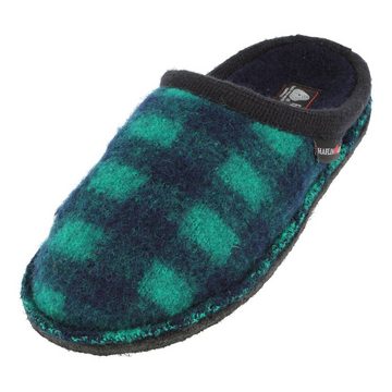 Haflinger Flair Plaid Pantoffeln Slipper aus gewalkter Wolle Karomuster Unisex Hausschuh