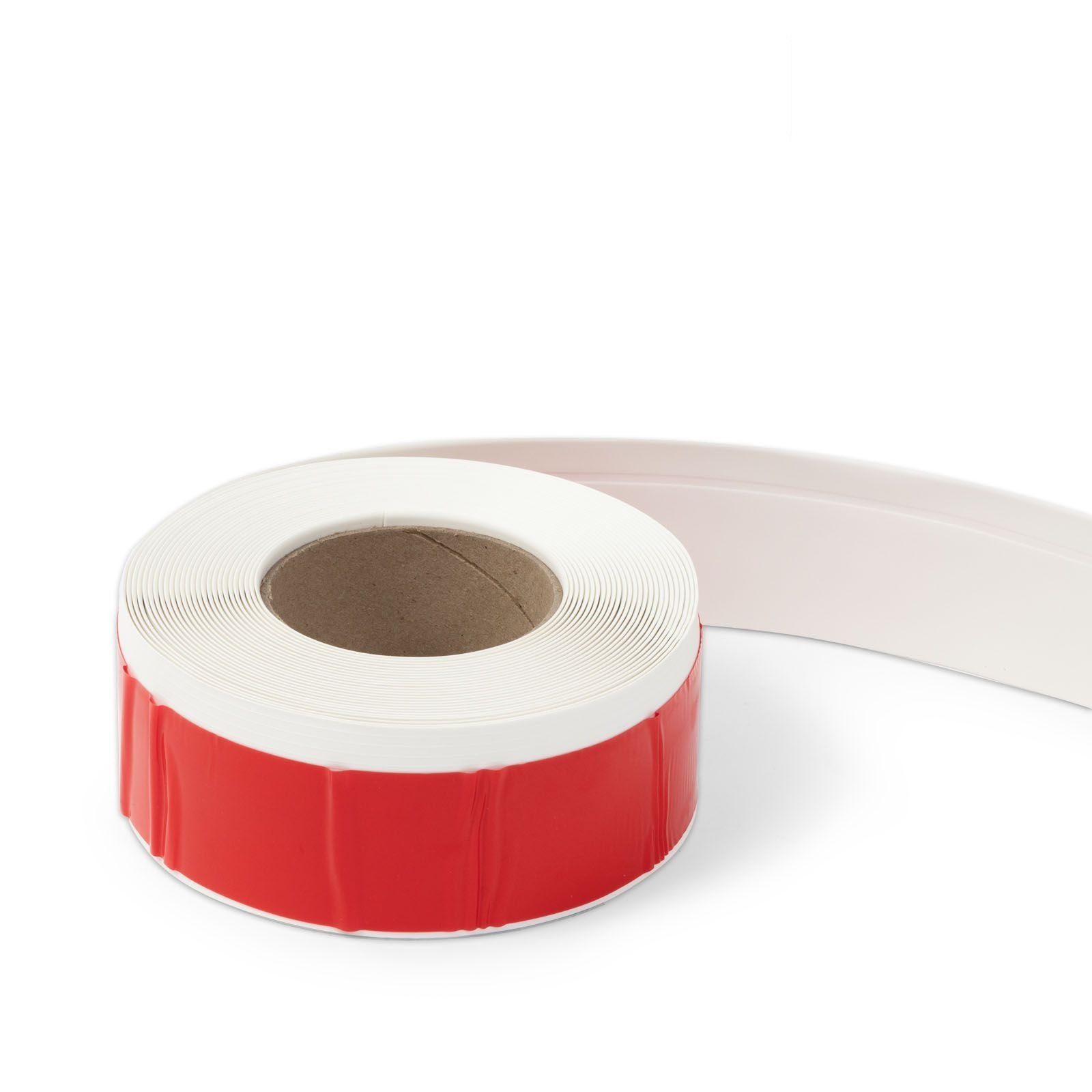 Floordirekt Sockelleiste selbstklebend Oslo – flexible PVC Leiste zum Kleben, starker Halt, L: 1000 cm, individuell zuschneidbar, einfache Montage, 10m in Weiß