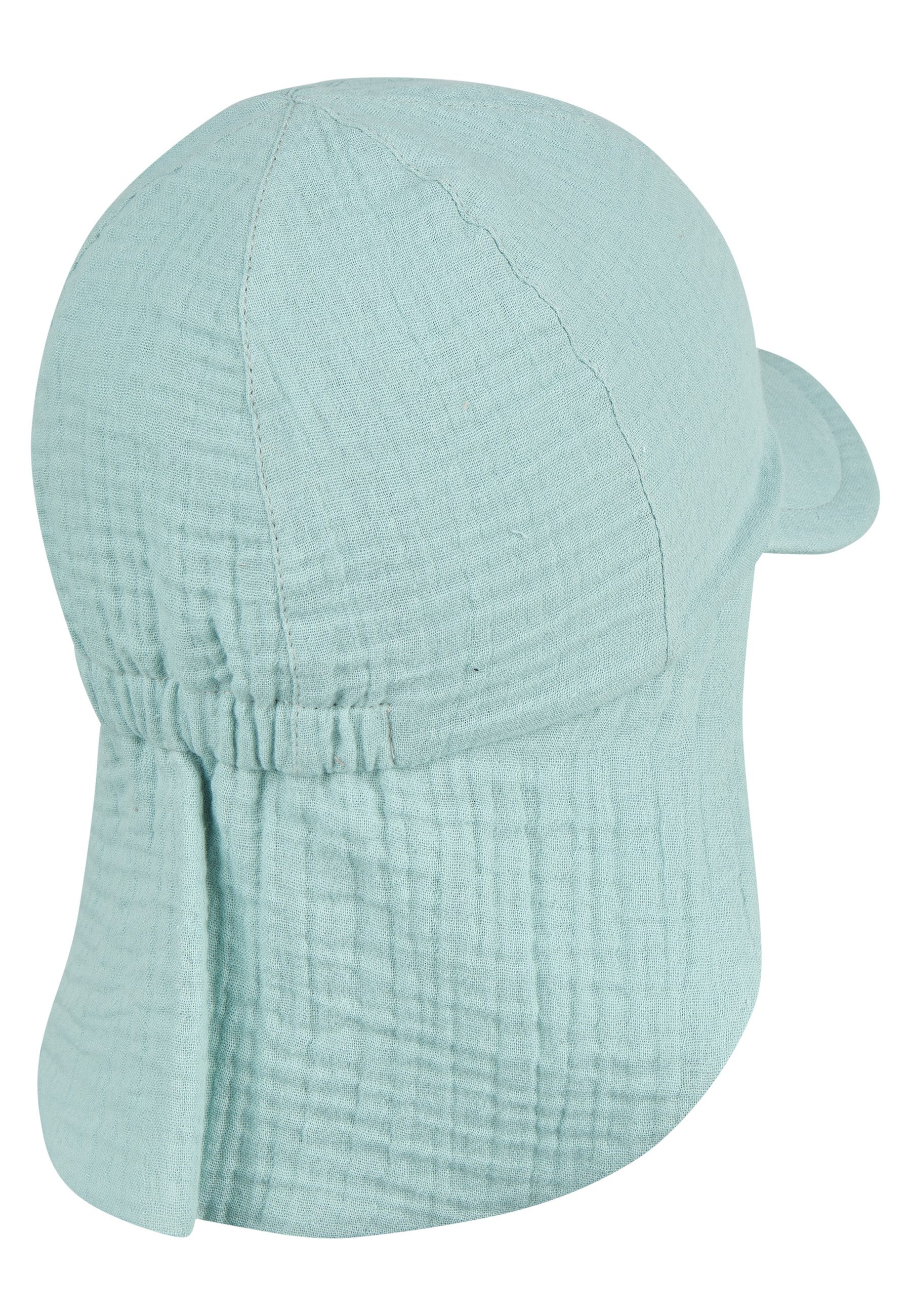 Sterntaler® Schirmmütze 50+ Schirmmütze mit Nackenschutz Musselin (1-St)