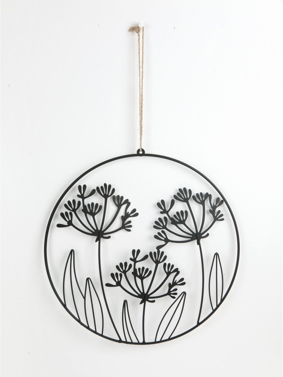 Trend Line Dekokranz TrendLine Aufhänger Metall mit Nieten Blumen 47 x günstig online kaufen