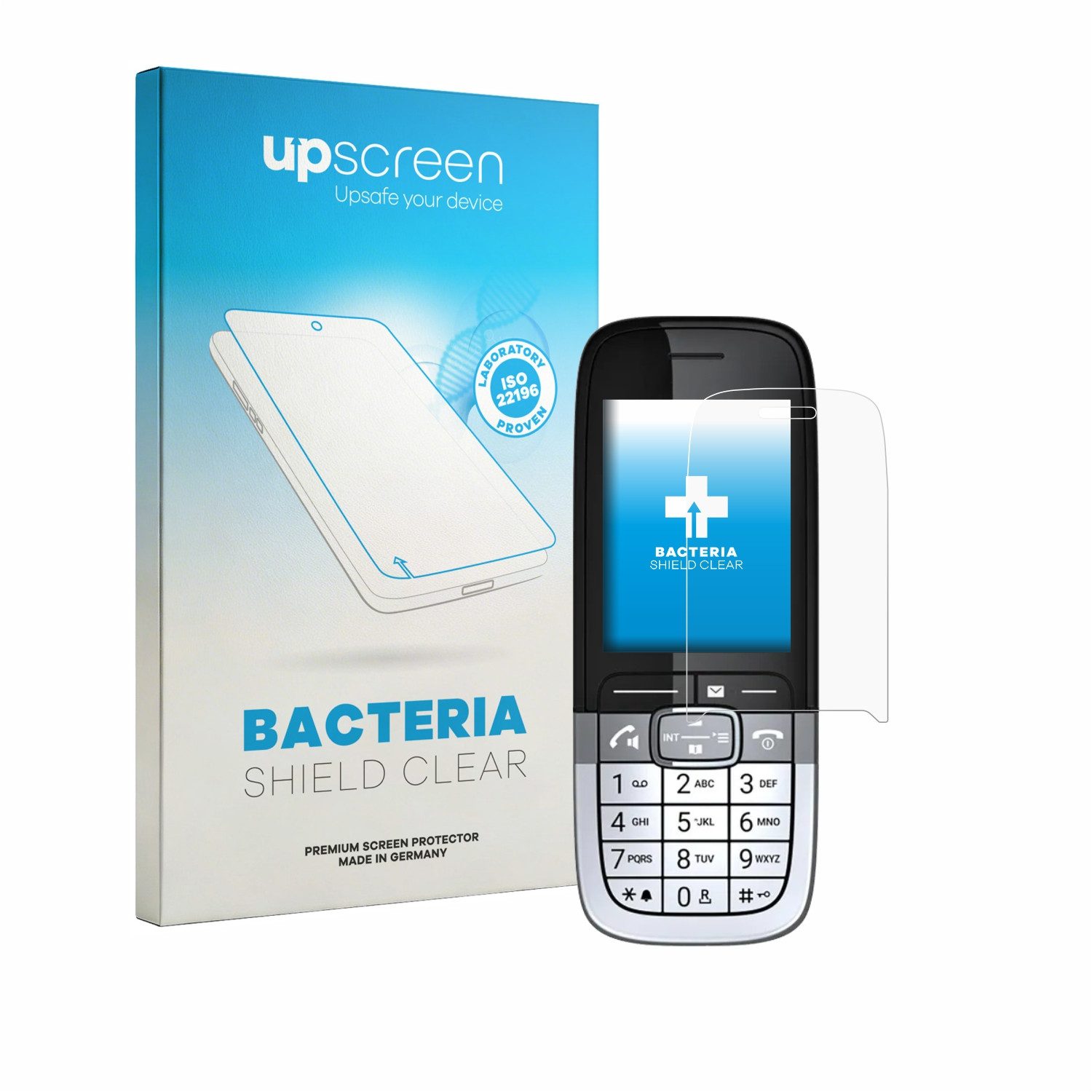 upscreen Displayschutzfolie Schutzfolie für Mitel OpenScape DECT Phone SL7, Displayschutz Schutz Folie Klar antibakteriell