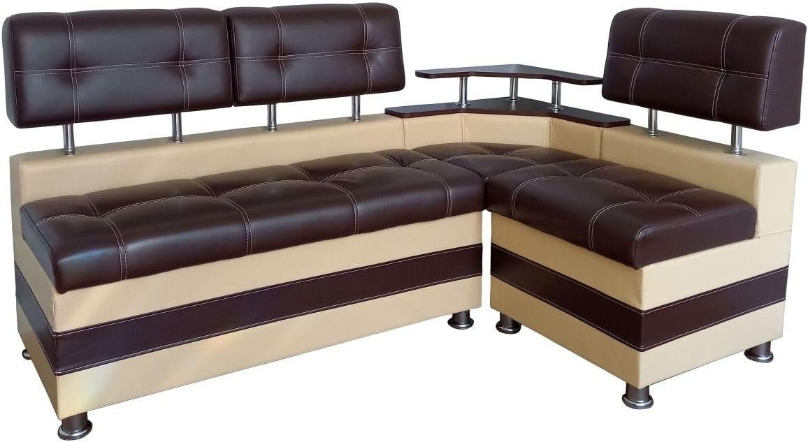 Rodnik Eckbank Latte mit Truhen, mit Stauraum und Ablage, Schenkel wechselb günstig online kaufen