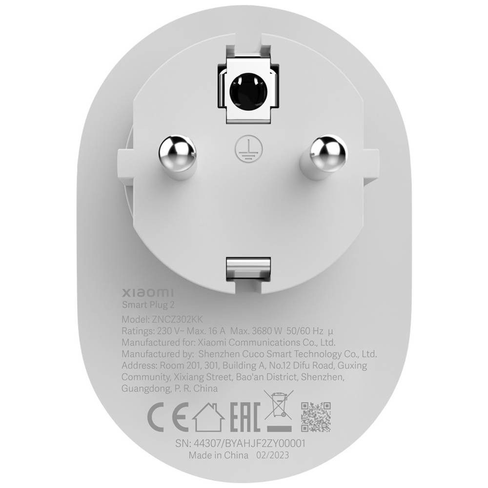 Xiaomi Funksteckdose Smart Plug 2 ZNCZ302KK, mit Messfunktion