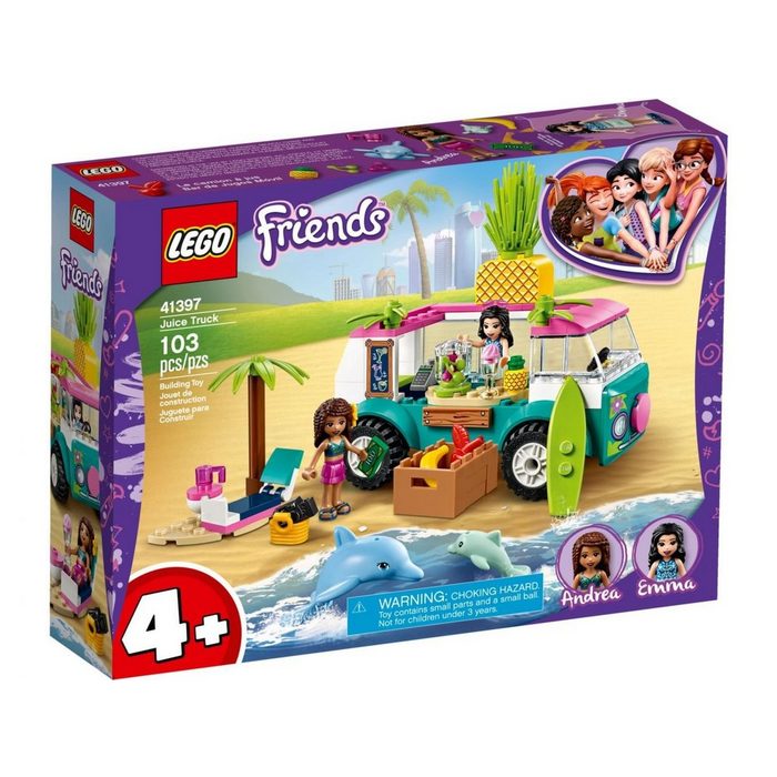 LEGO® Konstruktionsspielsteine LEGO® Friends 4+ Mobile Strandbar (Set 103 St)