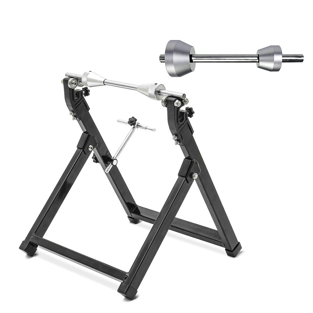 ConStands Reifenwuchtmaschine Wuchtbock Motorrad # WU-2 Auswuchtgerät schwarz + Adapter/Auswuchtadap