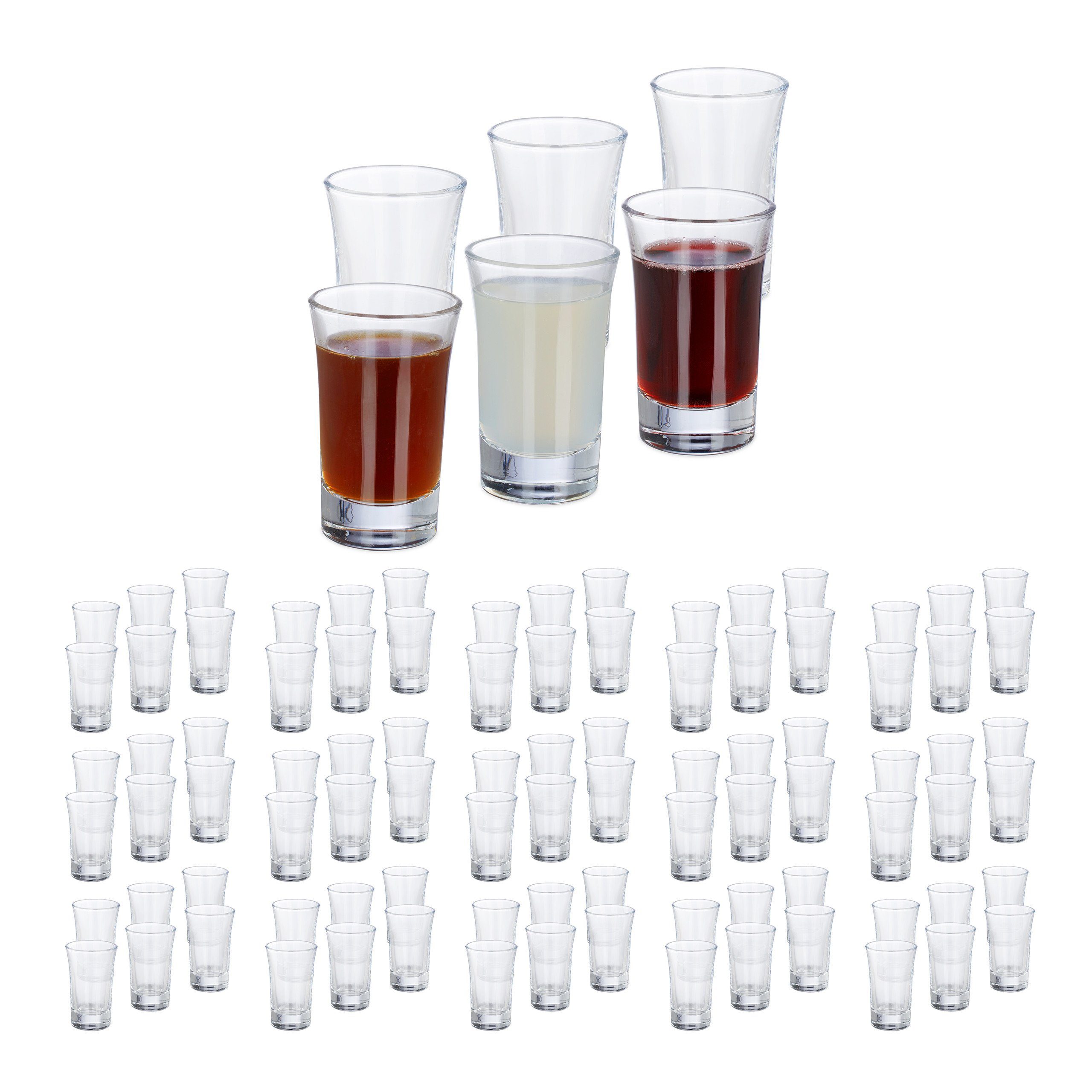 Schnapsglas 96 x Schnapsgläser 4cl