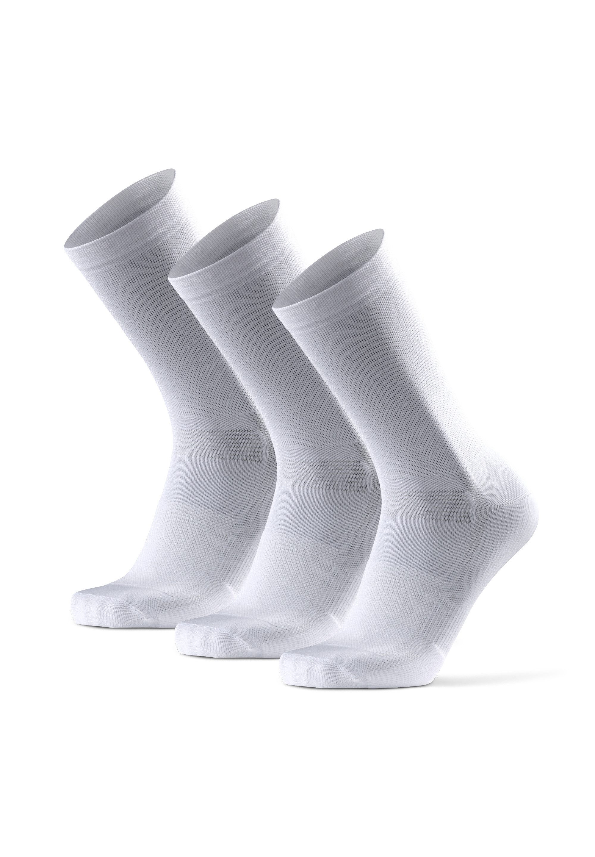 DANISH ENDURANCE Basicsocken long cycling (3-Paar) Radsportsocken für Herren & Damen, atmungsaktiv & gepolstert
