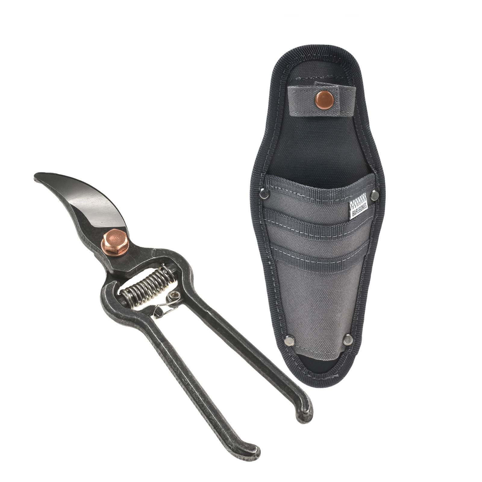 Barebones Gartenschere Pflanzenschere mit Gürtelholster Bypass Astschere Metall