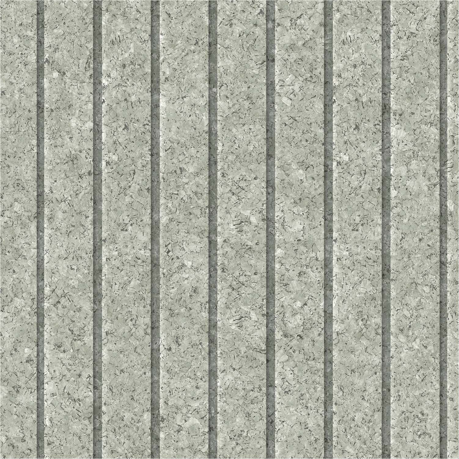 Vliestapete M75304 Ugépa Grün Vlies 0.53 x 10.05 m Brut Korkoptik Streifen