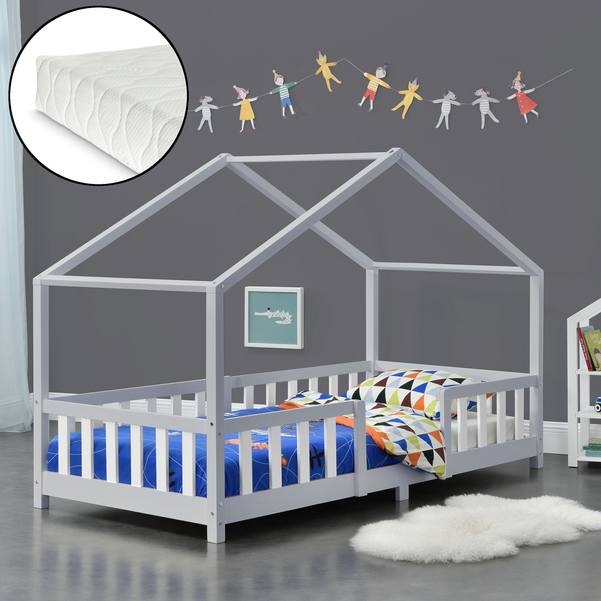 en.casa Kinderbett (Bett und Matratze), »Treviolo« günstig online kaufen