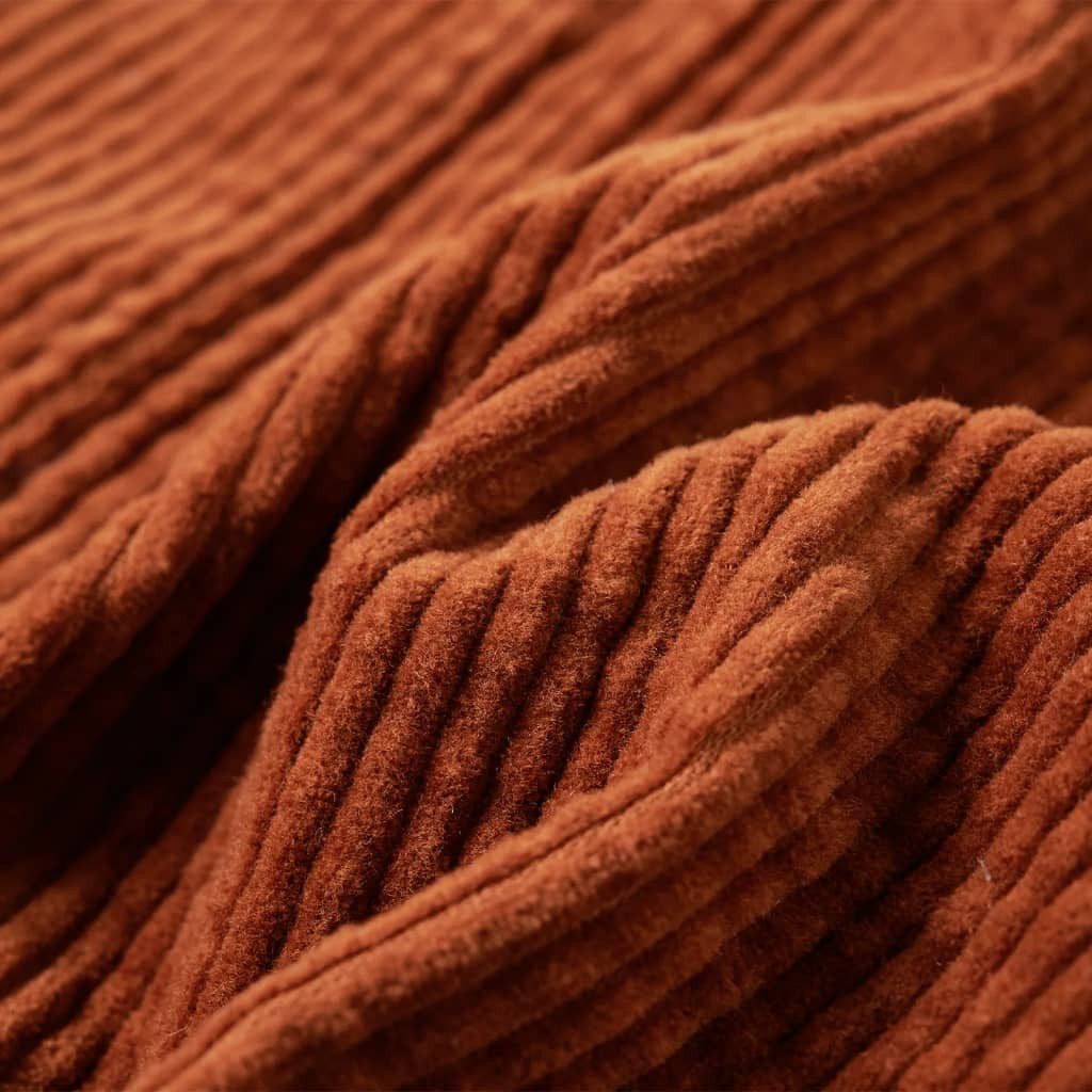 vidaXL Blusenkleid Kinder-Latzkleid Cord Cognac 116