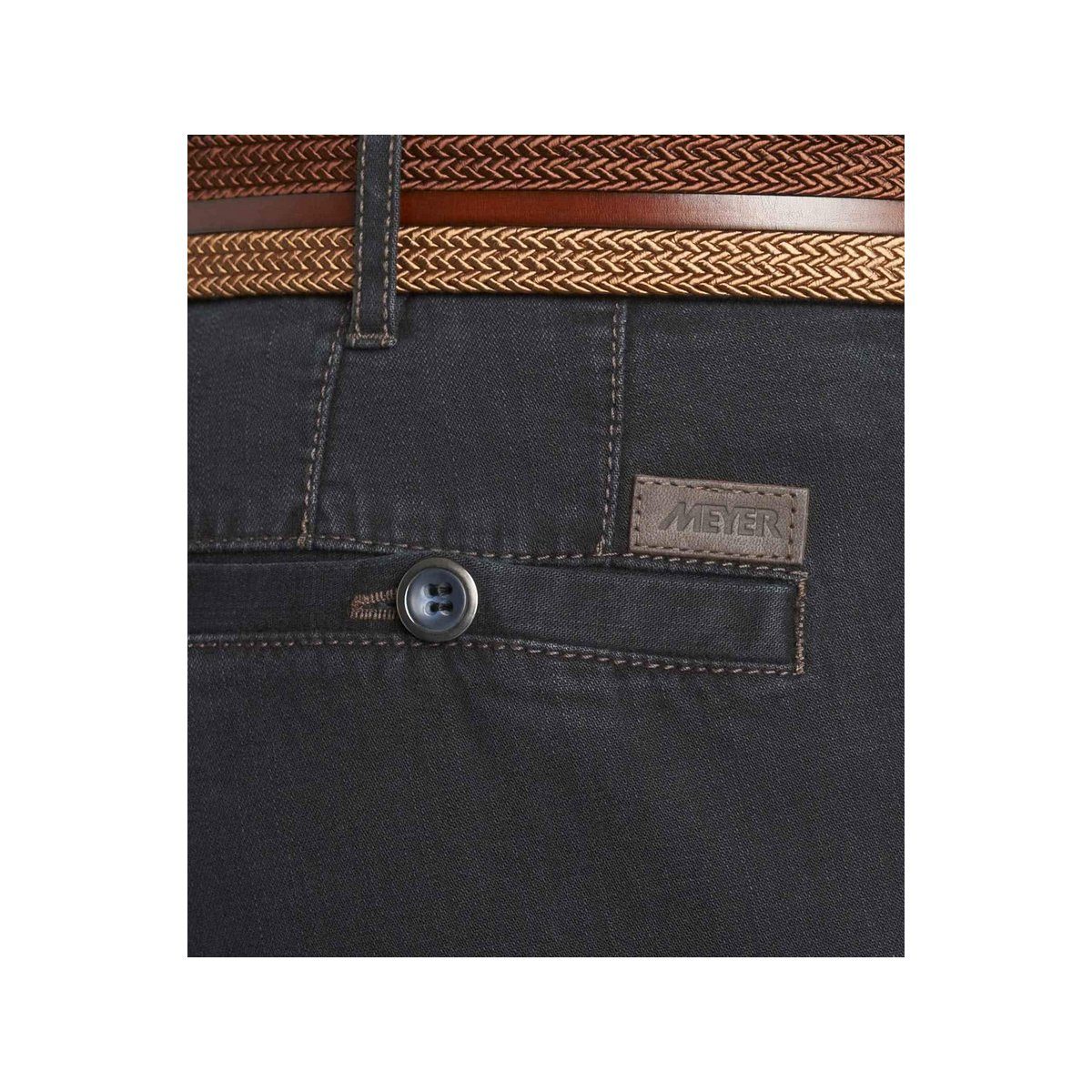 (1-tlg) (19) MEYER regular Blue-black Straight-Jeans blau