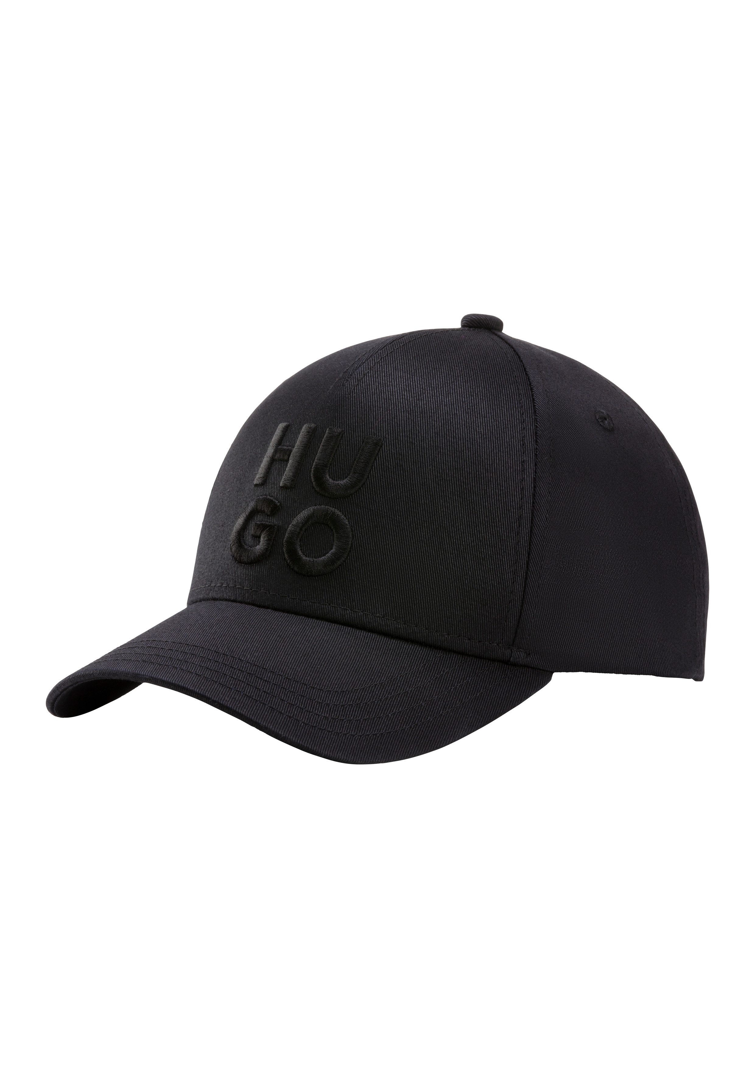 HUGO Fitted Cap Jude-Stacked mit 3D Logostickerei, verstellbarer Verschluss günstig online kaufen