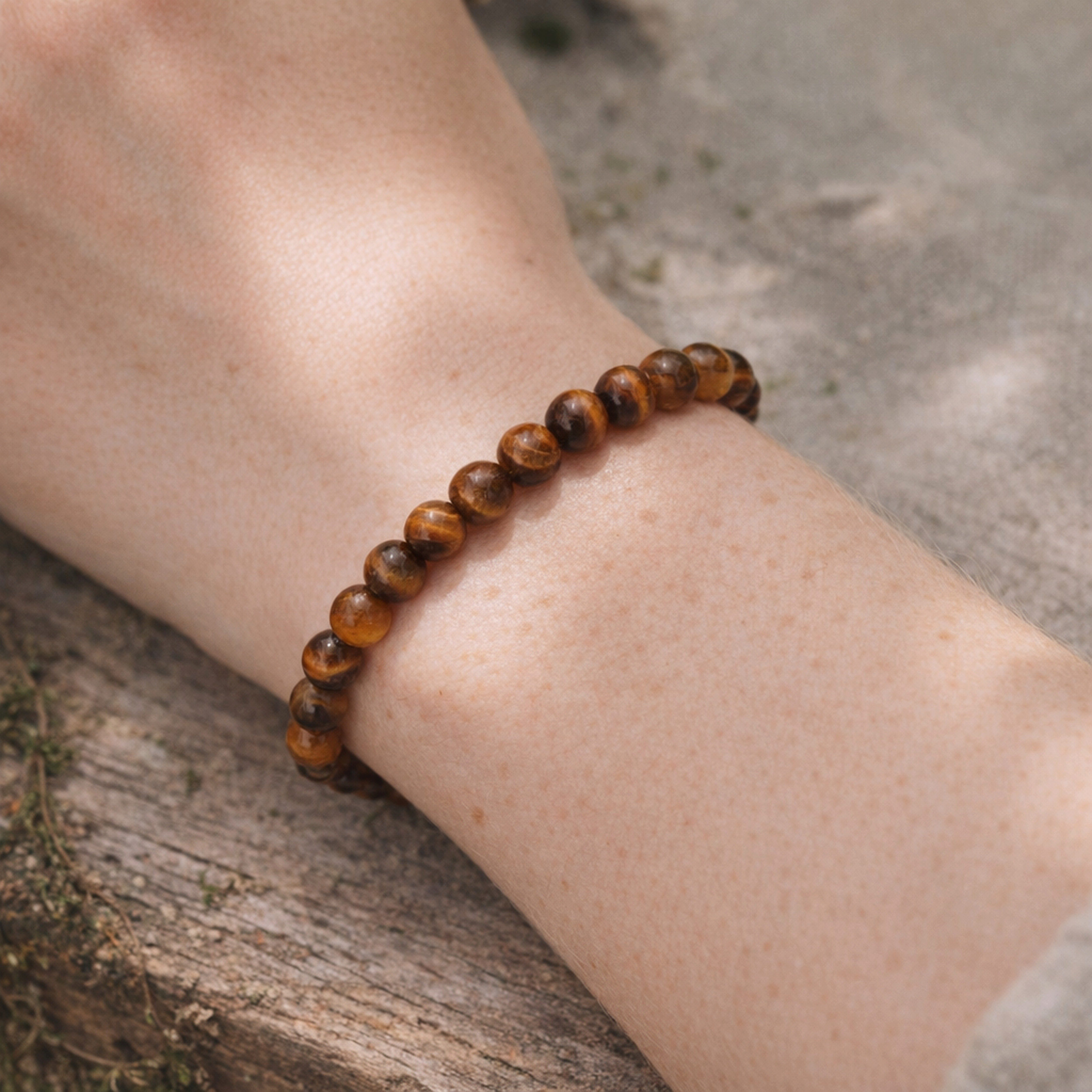 Lebensquelle Plus Armband Tigerauge Kugelarmband, 6 mm – Bild 2 von 5