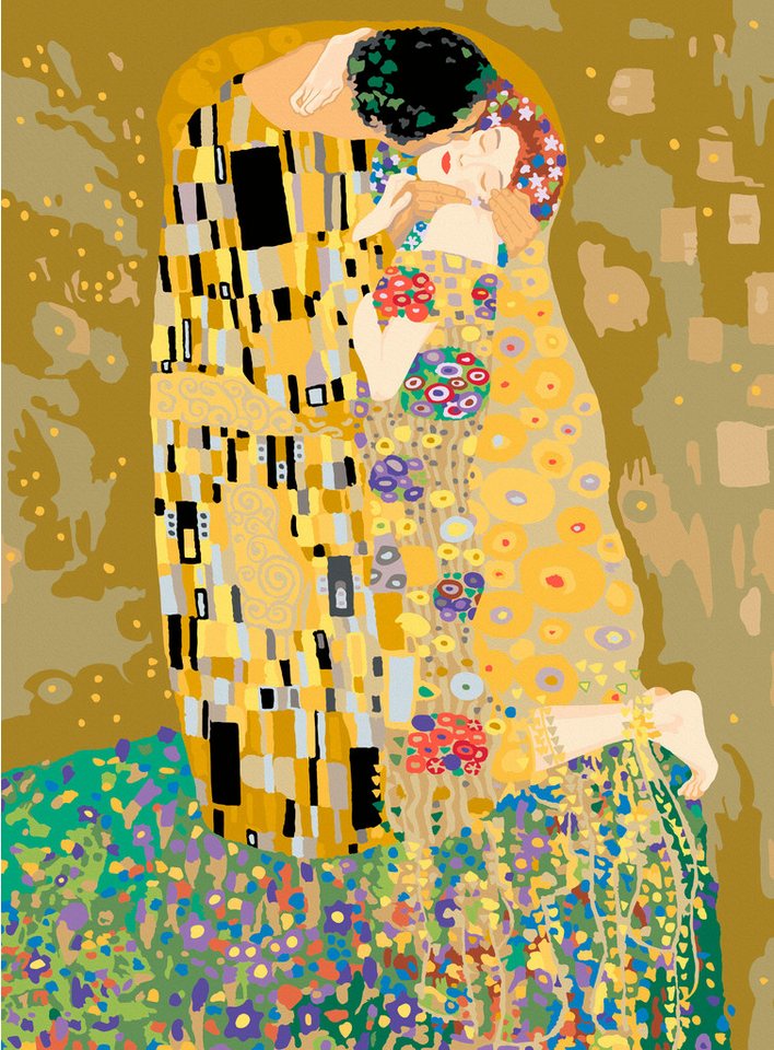 Thumbnail - Ravensburger Malen nach Zahlen CreArt, Leinwand ART Collection: Der Kuss (Klimt), Made in Europe