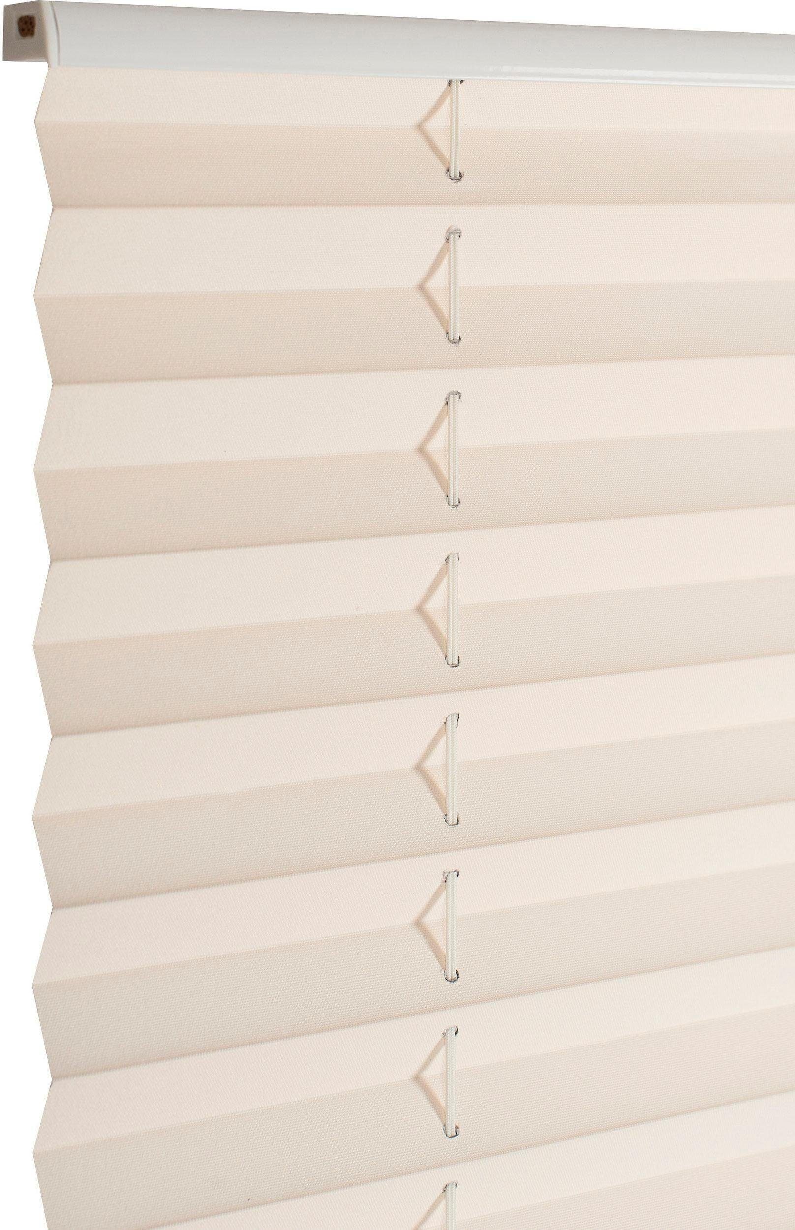 K-HOME Plissee Klemmfix Pisa, verdunkelnd, ohne Bohren, verspannt, Klemmfix günstig online kaufen