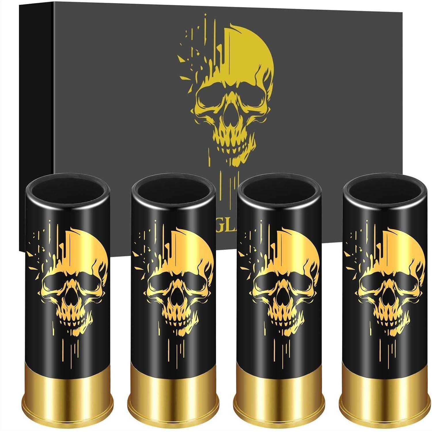 LKKCHER NOVELTY Schnapsglas Totenkopf-Schnapsgläser Kunststoff Hochzeit Geburtstag Party 12 GA