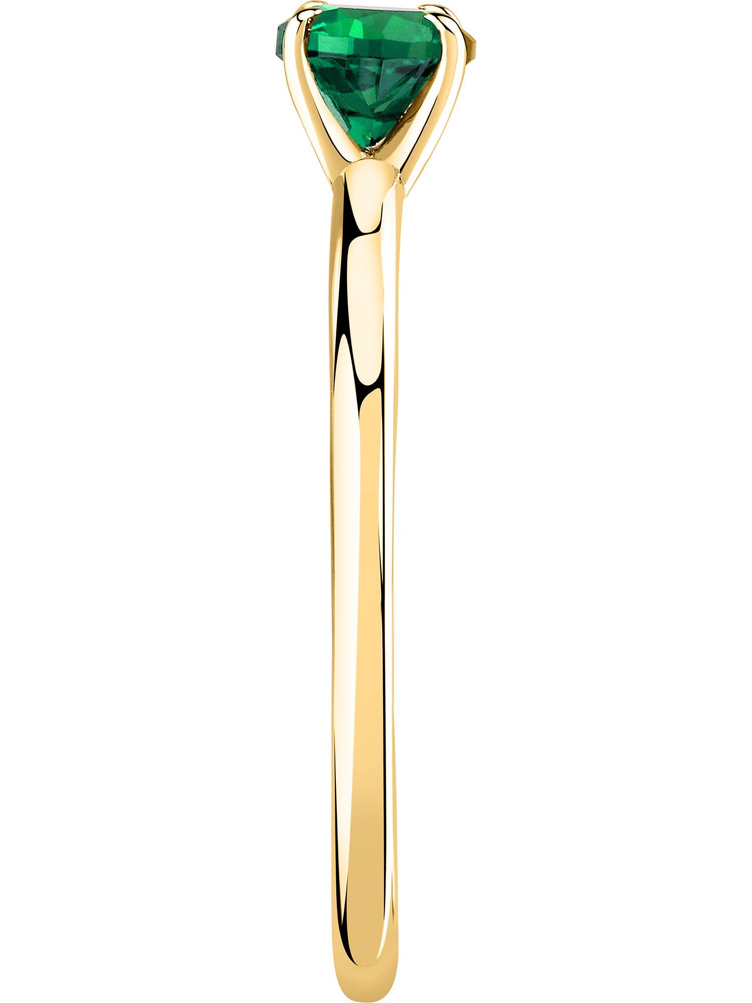 Live Diamond Diamantring, Smaragd (synthetisch), Lab günstig online kaufen