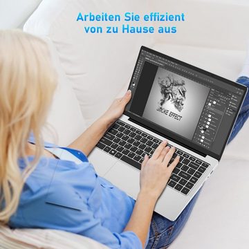 Auusda Tragbares Design Notebook (Intel Celeron J4105, 512 GB SSD, 8 GB RAM, Optimierte Leistung Flexibilität, leistungsstarkem Prozessor)