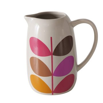 BOLTZE Dekovase "Retro" aus Keramik in grau/braun/pink H18cm, Vase