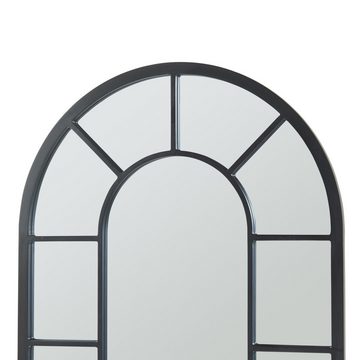 en.casa Wandspiegel, »Enonkoski« mit Rahmen MDF 90 x 60 cm Schwarz
