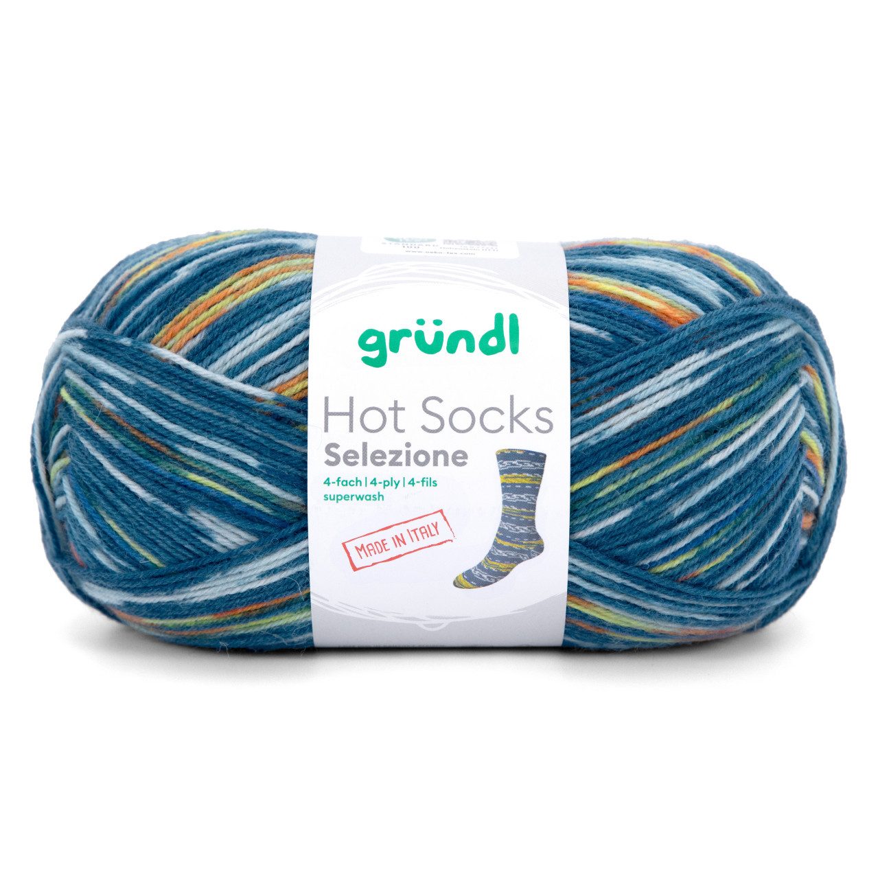 Gründl Gründl Sockenwolle Hot Socks 100 g 4-fach, Häkelwolle