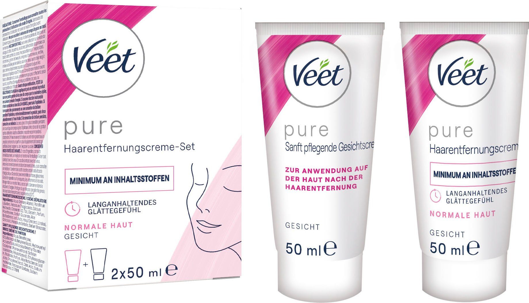 Veet Enthaarungscreme Essential Inspirations Gesicht Set