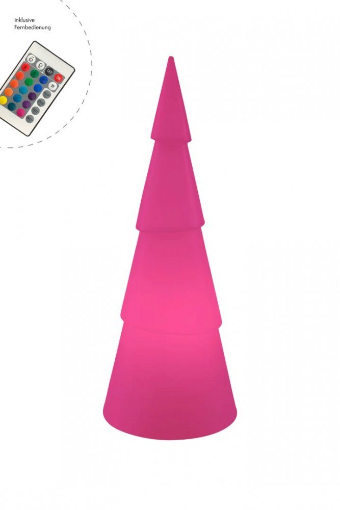 8 seasons design LED-Dekofigur 8 seasons - Motivleuchte Shining Tree rund 55 cm weiß RGB