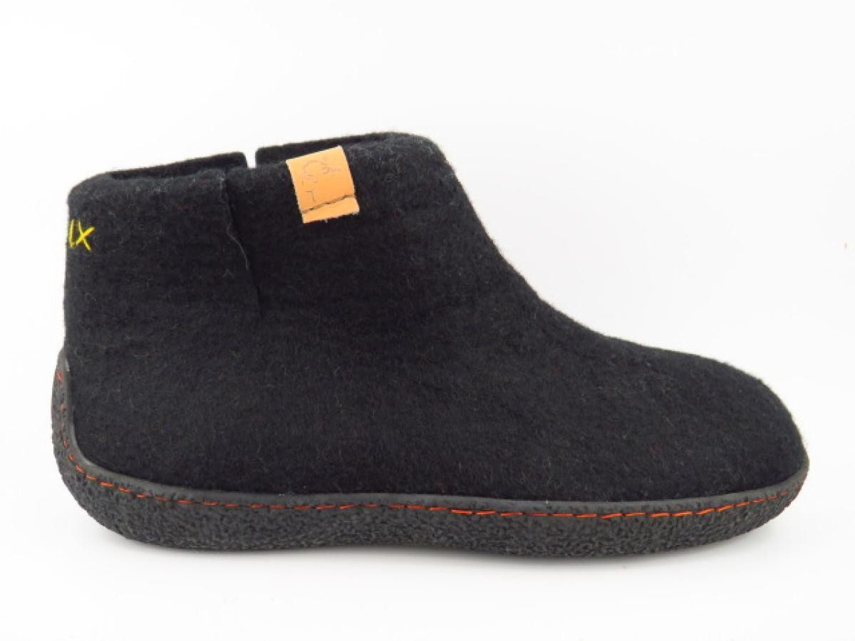 tofvel Rabara black GS Hausschuh
