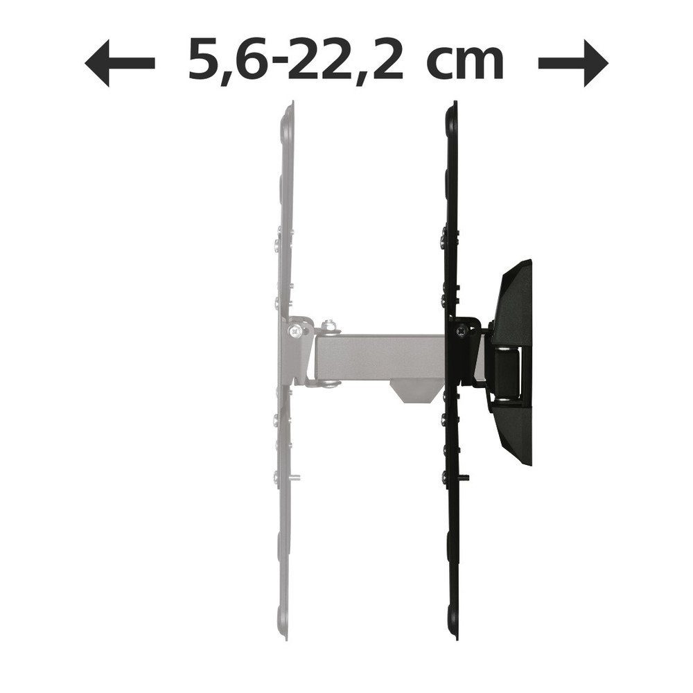 Hama Zoll) Schwarz (65 cm 165,1 TV-Wandhalterung Hama Flachbildschirm-Wandhalterung
