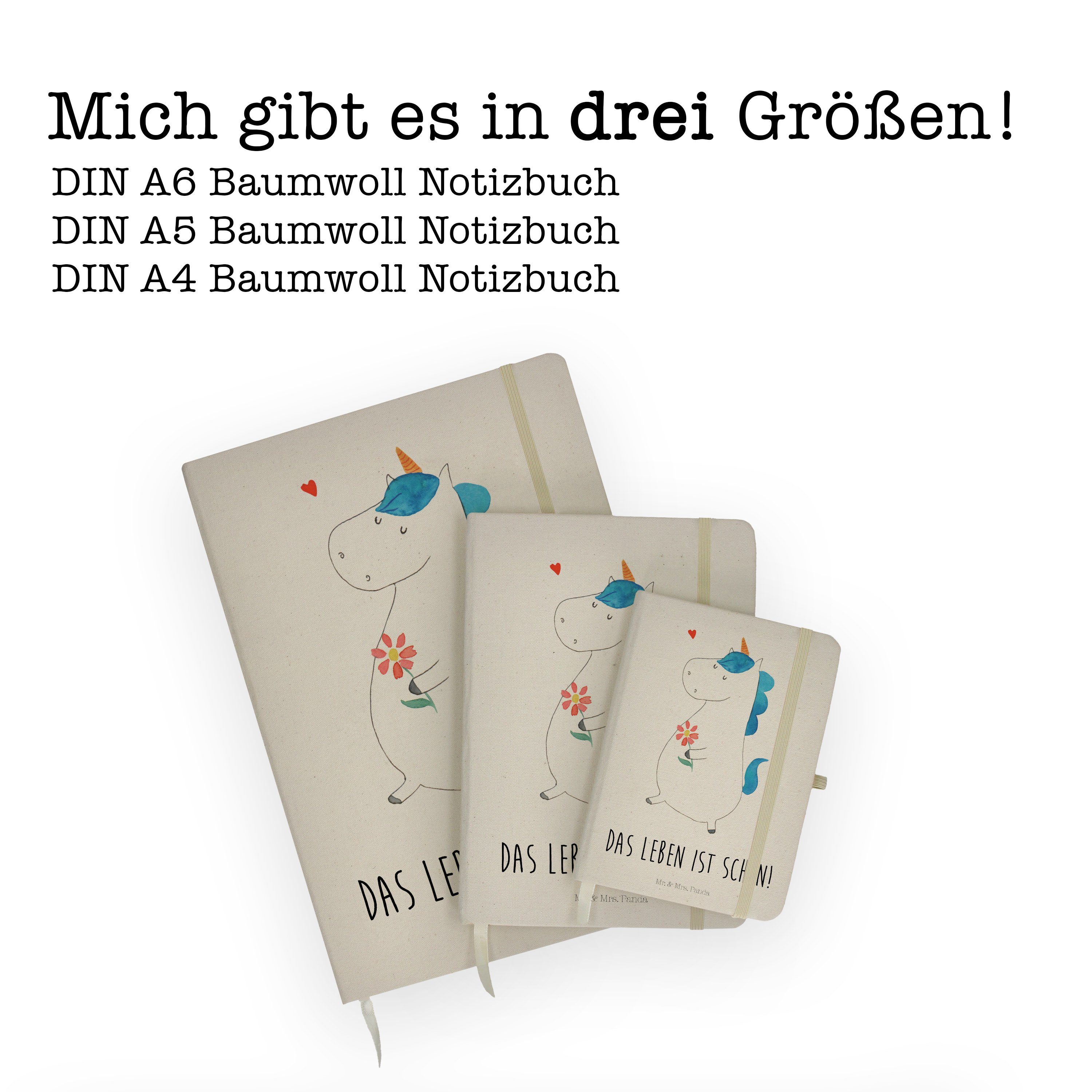 & - Geschenk, Spaziergang & Einhorn Panda Schreibbuch, Mrs. G Transparent Panda - Mr. Mrs. Mr. Glitzer, Notizbuch