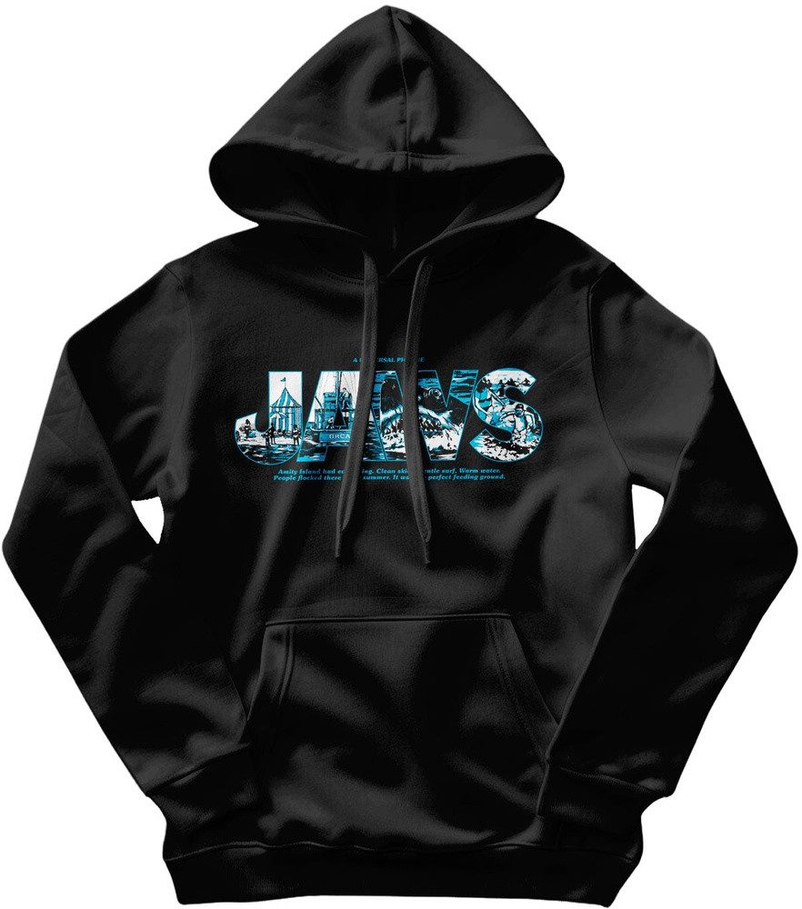 Jaws Hoodie Jaws Logo Scenes Hoodie