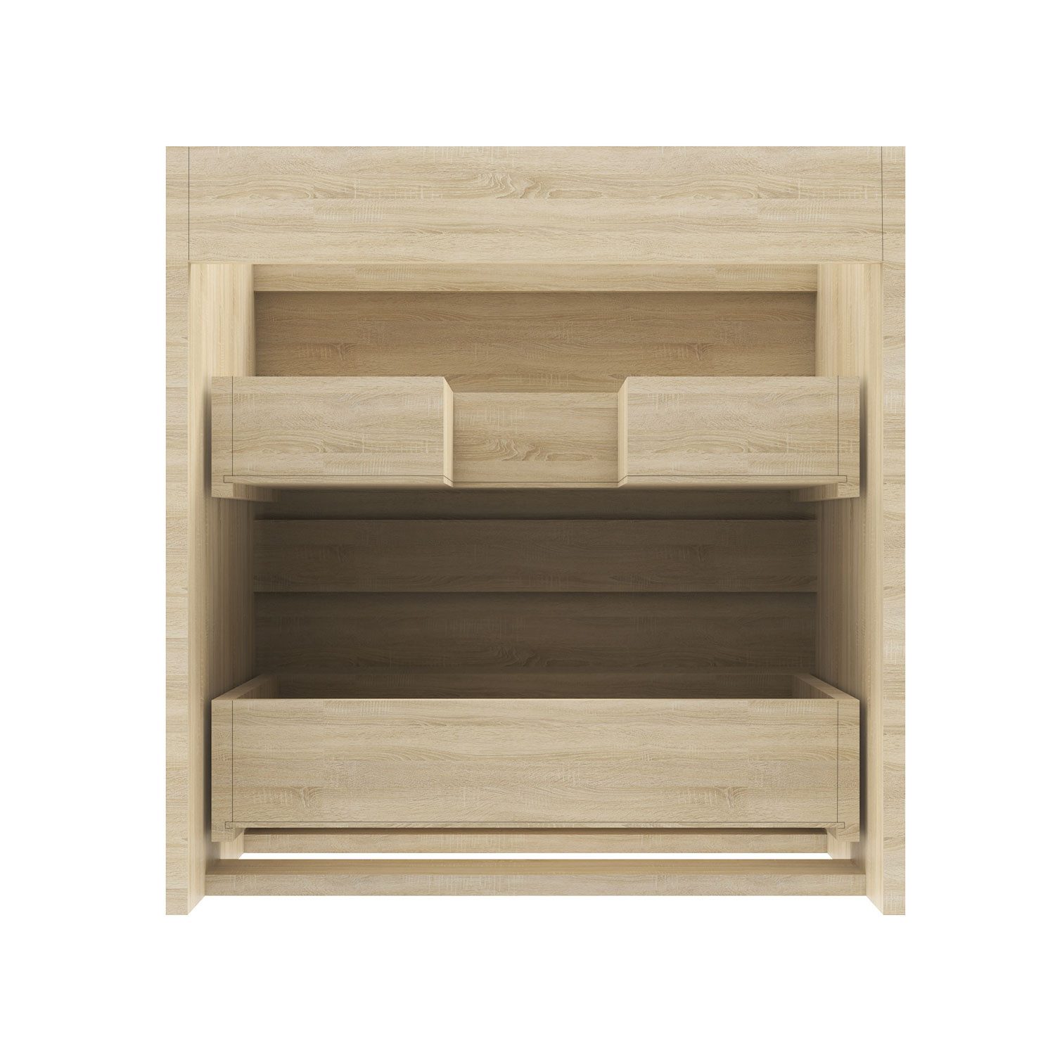 Aica Sanitär Waschtisch Badezimmerschrank Waschbeckenunterschrank ohne Waschbecken – Bild 5 von 5