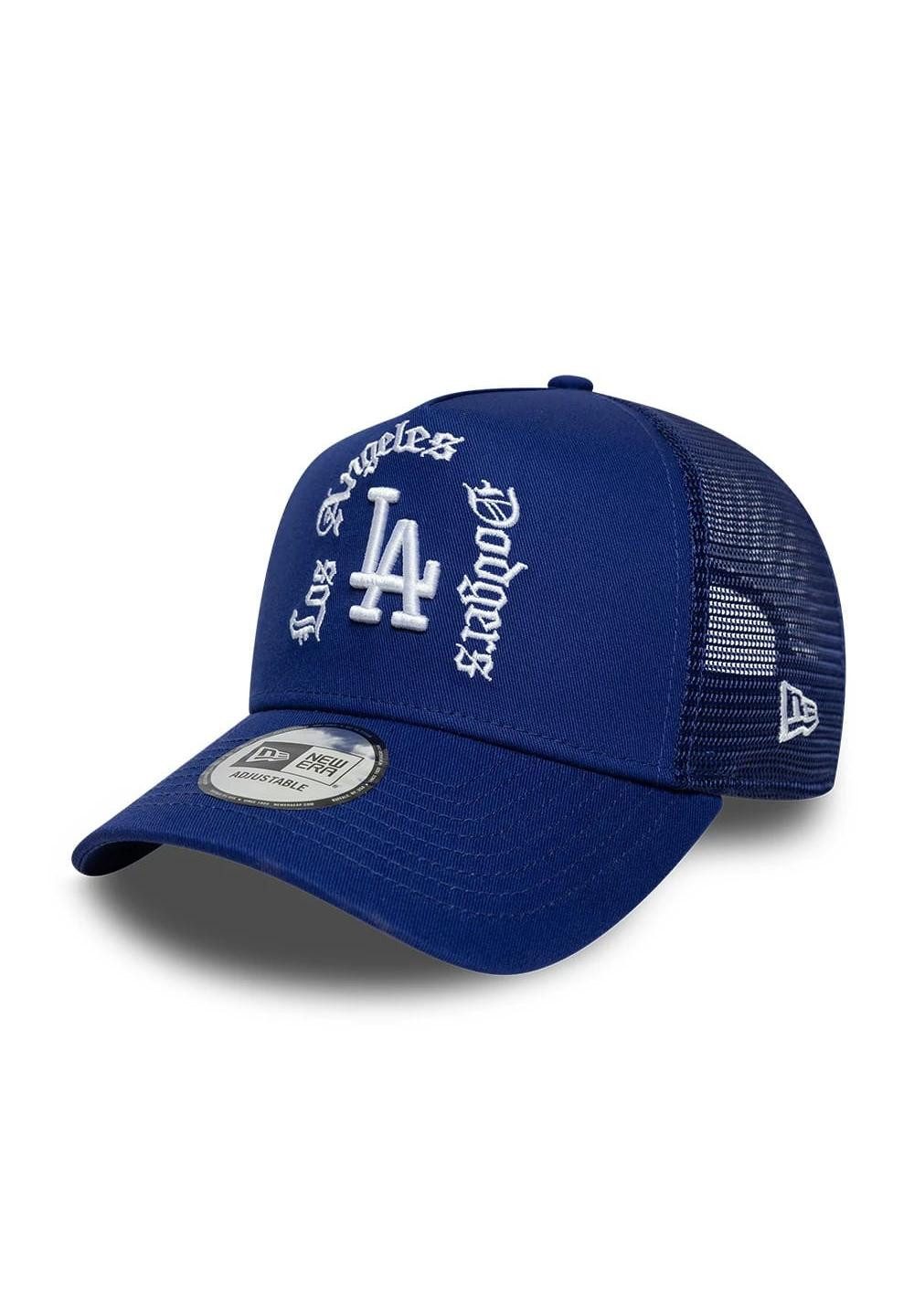 New Era Baseball Cap Los Angeles Dodgers Script 9Forty A-Frame Trucker Cap New Era Dunkelbl (1-St)