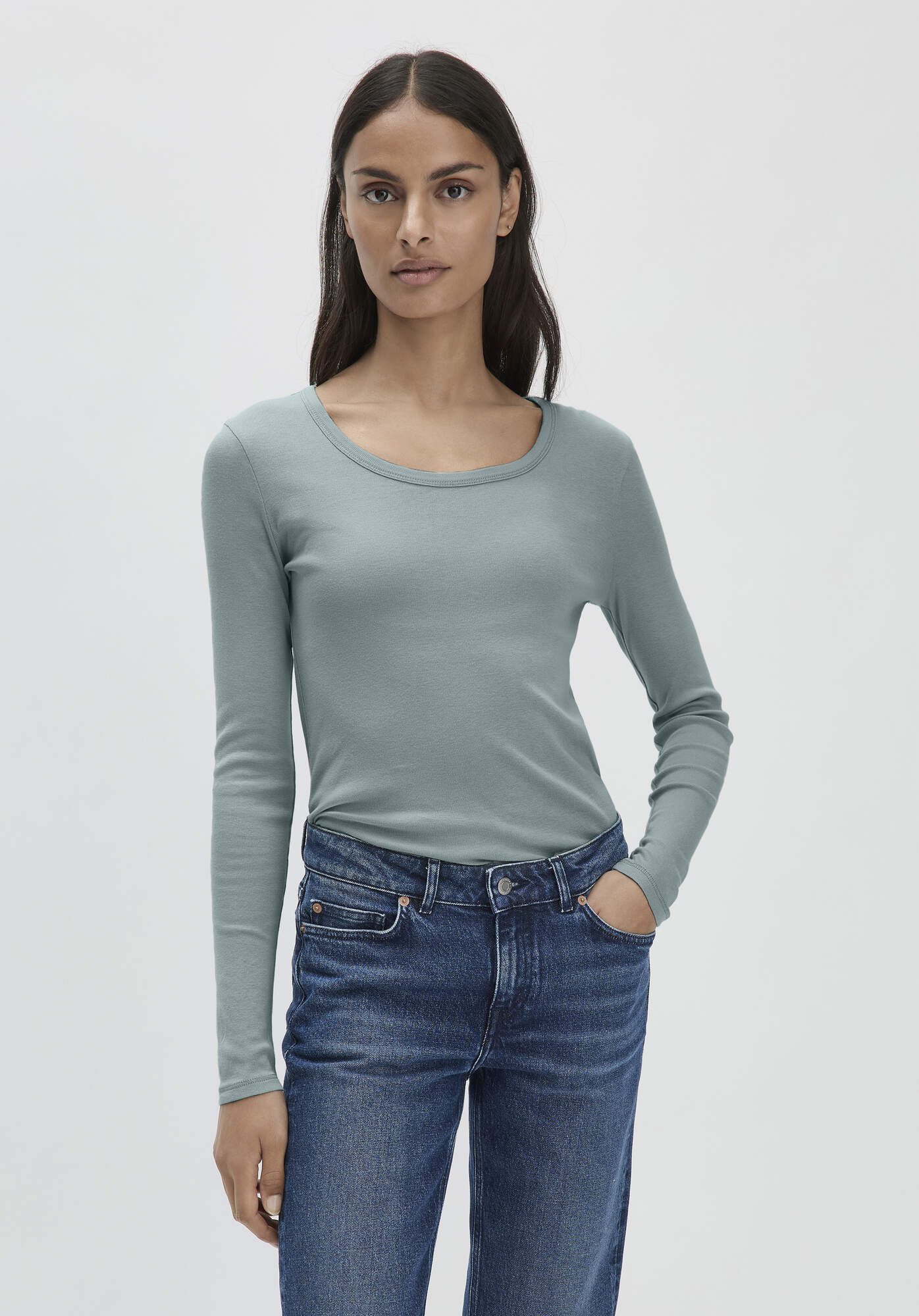 Hessnatur T-Shirt Softrib Slim aus Bio-Baumwolle günstig online kaufen