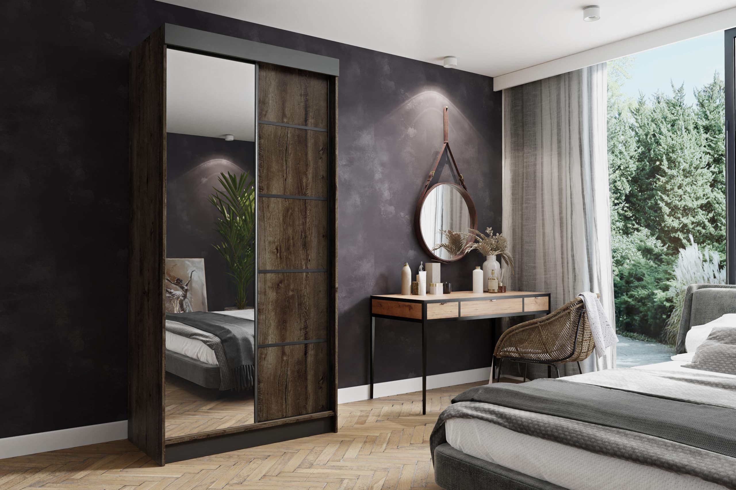 KIER FURNITURE Drehtürenschrank AMO Schiebegarderobe, Schrank Schlafzimmer günstig online kaufen