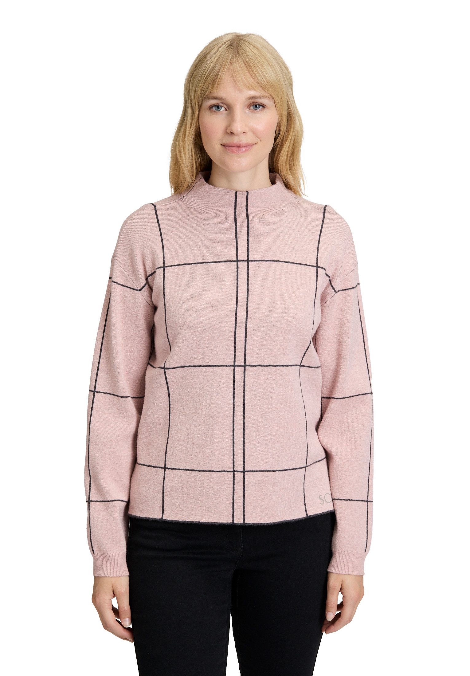 Betty Barclay Strickpullover Damen kariert (1-tlg)
