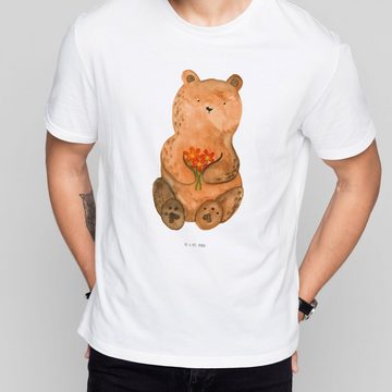 Mr. & Mrs. Panda T-Shirt Bär Dankbar - Weiß - Geschenk, Teddy, Männer, Nachthemd, Danke, Teddy (1-tlg)