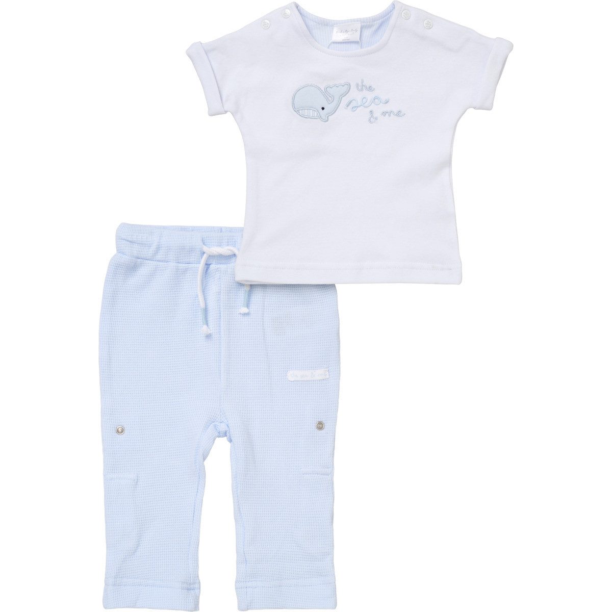 Rock a Bye Baby Boutique Shirt & Hose Wal Unisex Kinder (2-tlg) Shirt, T-Shirt, Hose, Krabbelhose, Set Shirt Hose