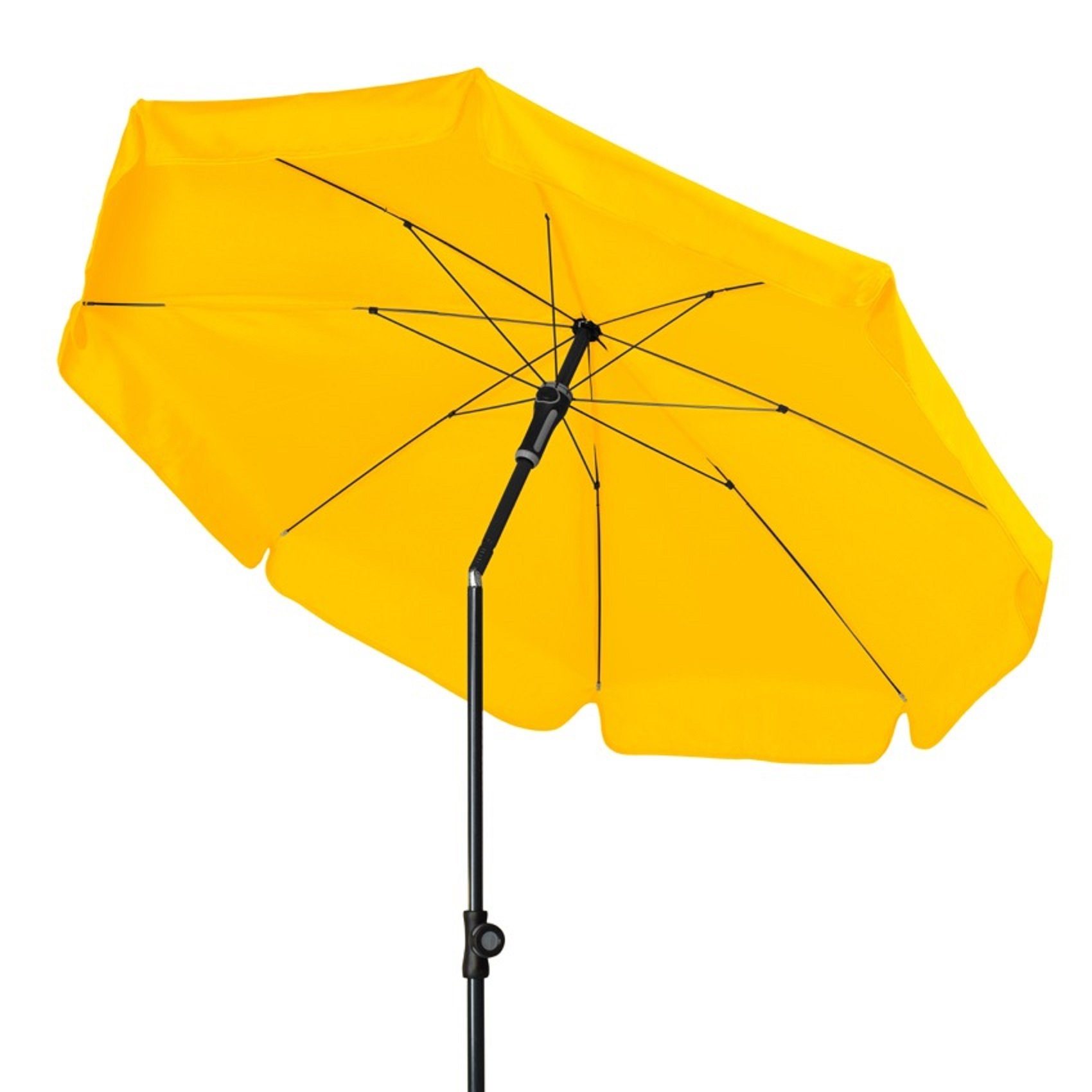doppler® Sonnenschirm Sunline 150 cm gelb, abknickbar, höhenverstellbar