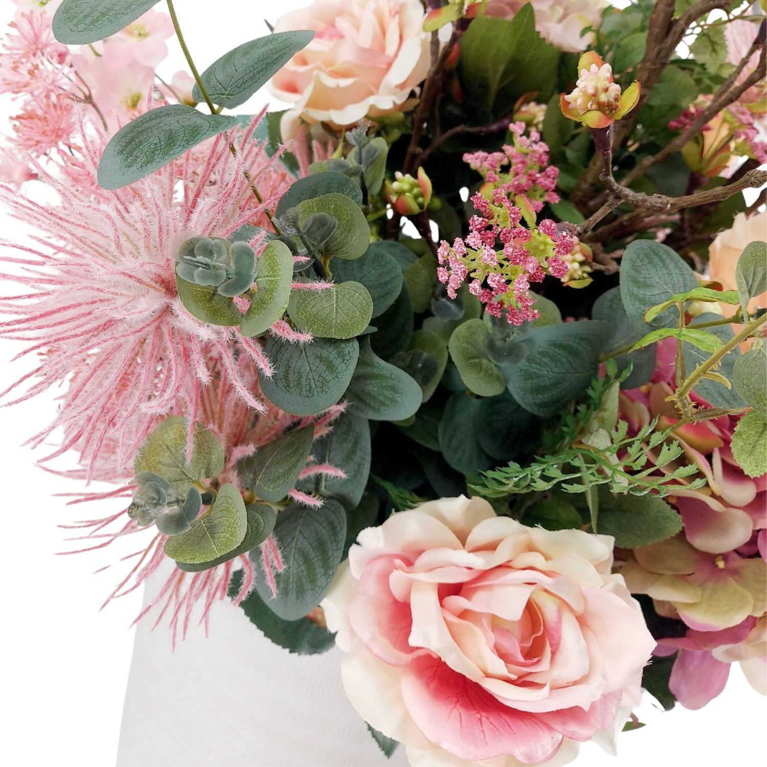 Kunstblumenstrauß Blumensträuße Mix, Emerald, Höhe 70 cm, Farbe: Rosa, Höhe: 70cm