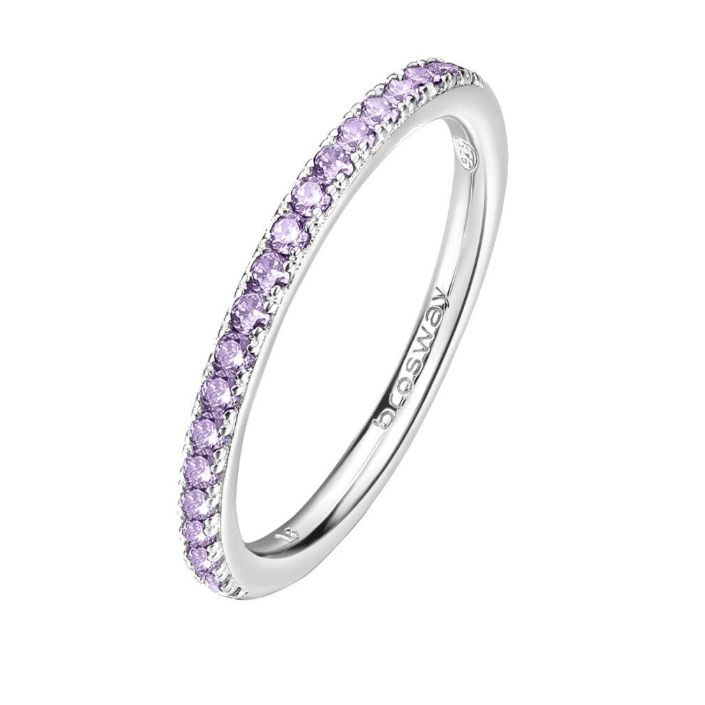 Brosway Fingerring FMP70 Fancy Magic Lila Funkelnder Silber Ring - Kreislau günstig online kaufen