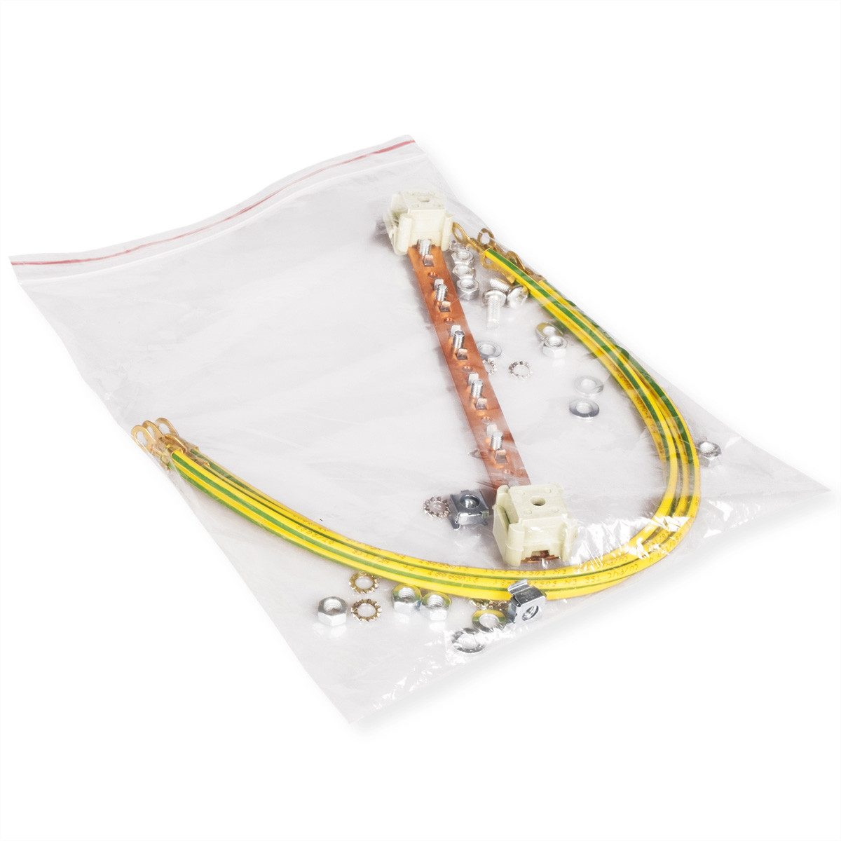 ROLINE Netzwerkschrank Potential-Ausgleichsschiene, 220mm inkl Erdungskabel