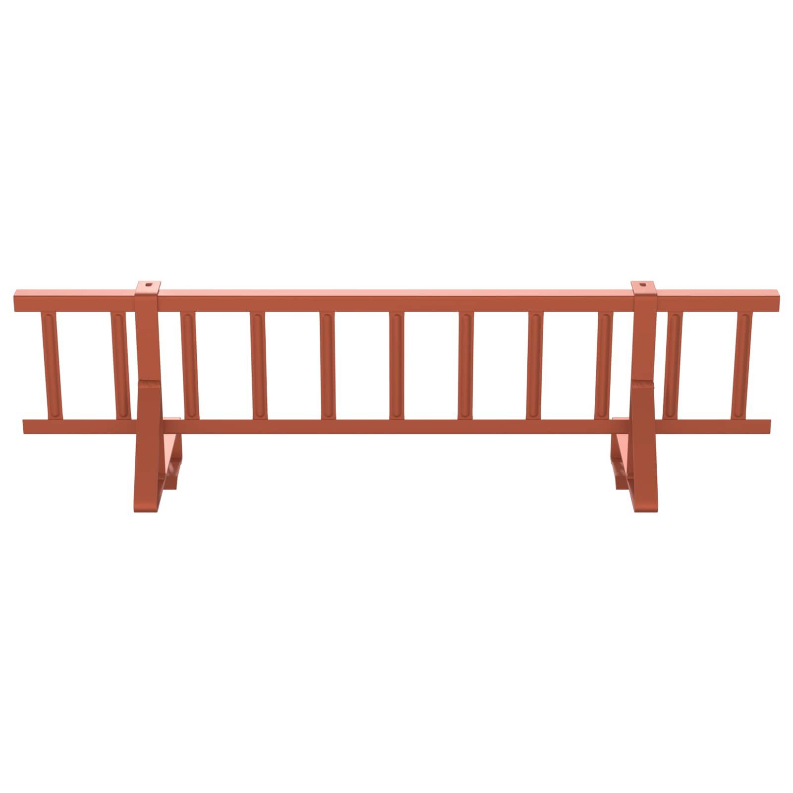 vidaXL Draht Schneefanggitter Rot 300 x 29,5 x 34,5 cm Stahl, (1St) – Bild 5 von 5