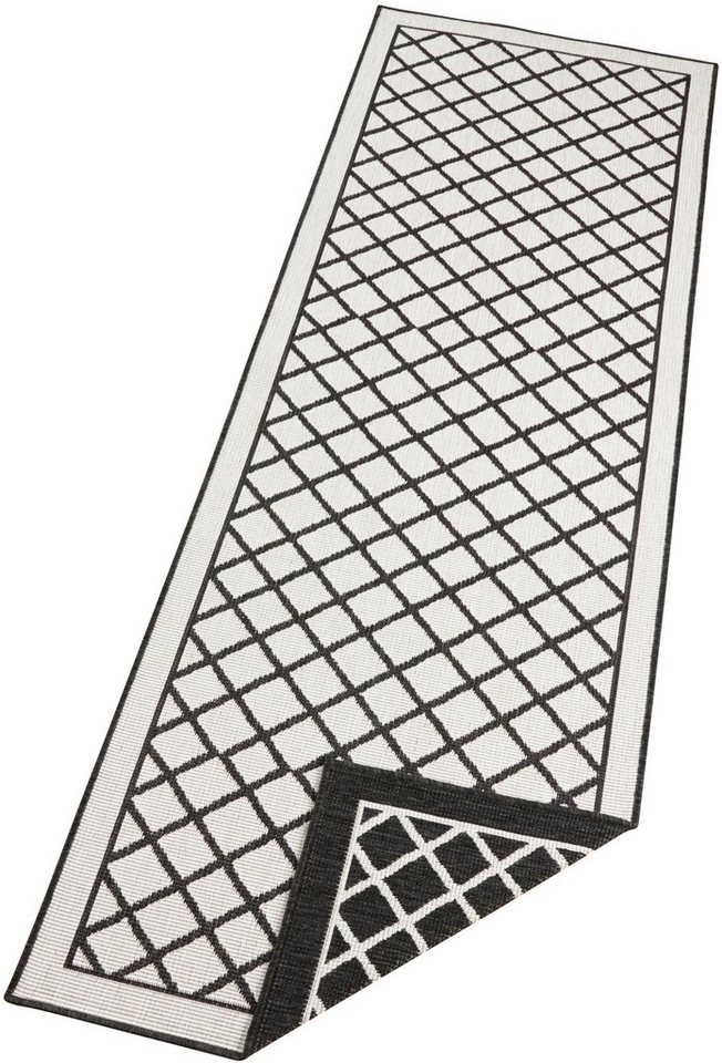 Läufer Sydney, NORTHRUGS, rechteckig, Höhe: 5 mm, In-und Outdoor geeignet,  Robust, Pflegeleicht, Flachgewebe, Wendbar