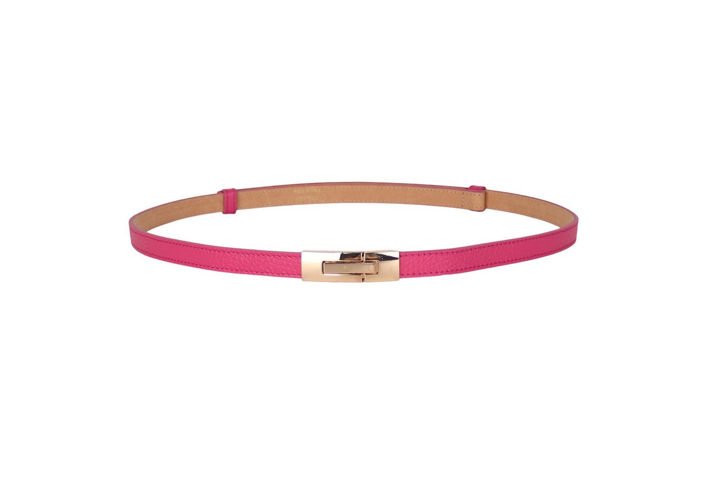 MIRROSI Ledergürtel Damen Gürtel Echtleder, Made in Italy, 18mm breit (Passt fast zu jeder Hosenschlaufe) Einheitsgröße (Geeignet für einen Hüftumfang von ca. 55 bis 100 cm)