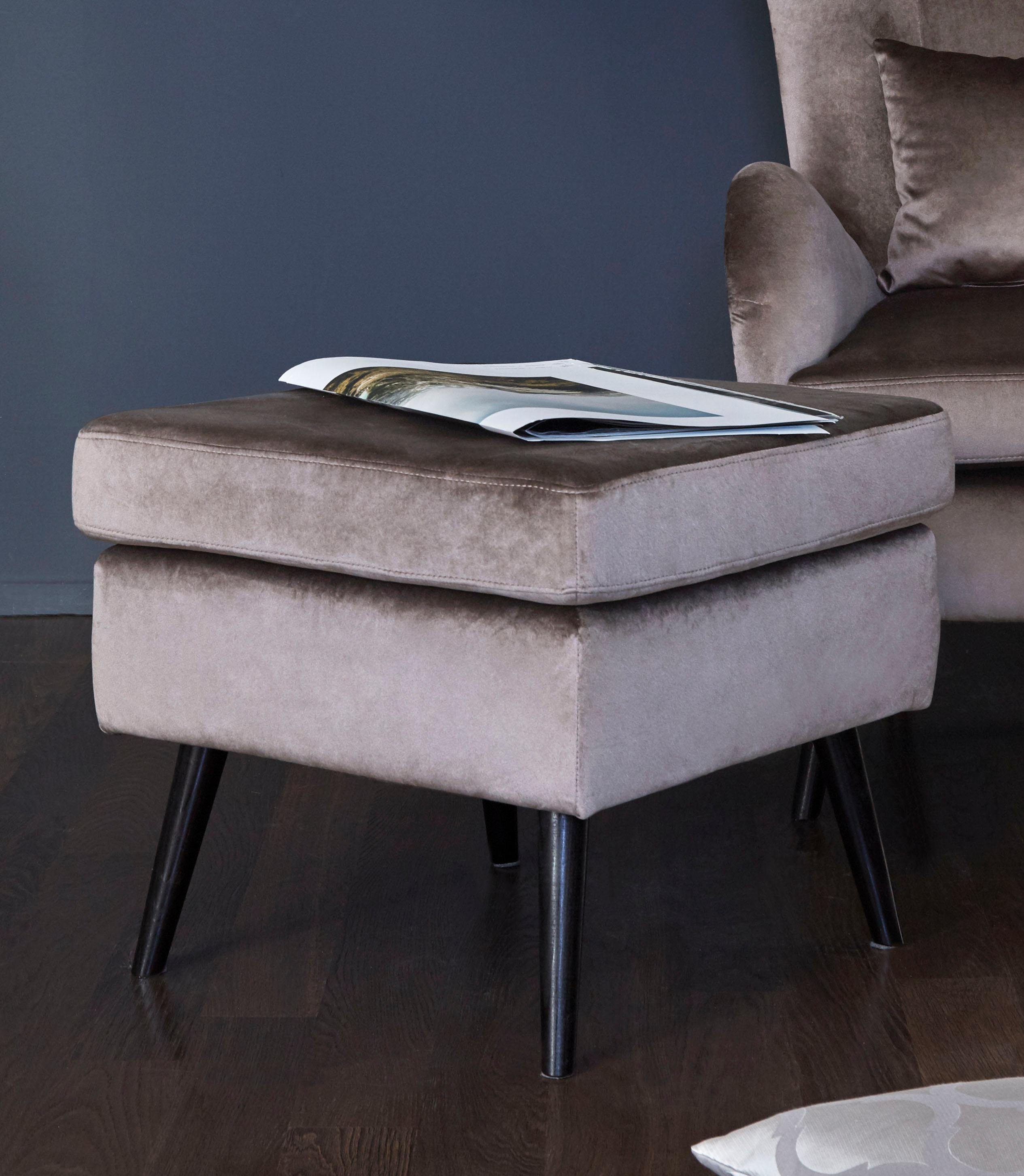 Home affaire Hocker "Salla", Bezug auch in Luxus-Microfaser in Teddyfellopt günstig online kaufen